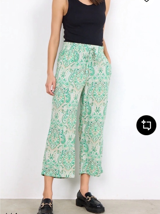 Soyaconcept Pants - Soyaconcept Paisley Cropped Pants